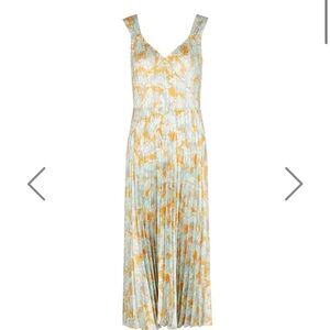Vince floral print pleated dress, size small